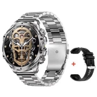 Наручний розумний годинник Modfit Tactic Blaze Silver Steel + ремінець в подарунок універсальний