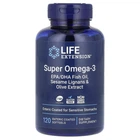 Супер Омега-3 плюс Life Extension (Super Omega-3 Plus) 120 м'яких таблеток, покритих кишковорозчинною оболонкою (LEX-19841)