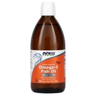Риб'ячий жир рідкий Now Foods (Omega-3 Fish oil) 500 мл зі смаком лимона (NOW-01660)