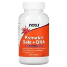 Вітаміні для вагітних із риб'ячим жиром Now Foods (Prenatal Multiple Vitamin+DHA) 180 капсул (NOW-03811)