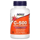 Вітамін C та аскорбат кальцію з біофлавоноїдами Now Foods (Calcium Ascorbate-C) 500 мг 100 капсул (NOW-00676)
