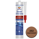 Герметик Duax Silicone №232 (коричневий) 300 ml