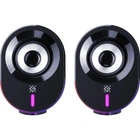 Акустическая система 2.0 Defender Solar 8 10Вт Bluetooth USB 3.5 мм mini-jack RGB подсветка Black (65938)