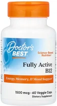 Вітамін B12 Doctor's Best Active B12 1500 мкг 60 капсул (DRB-00286)