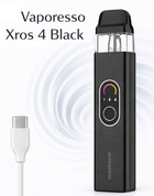 Pod система многоразовая электронная сигарета Vaporesso Xros 4 Black под система на 1000мАч Вапорессо Икс-Рос 4 30Вт