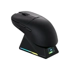 Игровая безотводная мышка Ajazz AJ159 APEX Black + Док-станция с экраном, сесссор PAW3950, (2.4\Bluetooth\USB), 42000 DPI, 8к Ггц