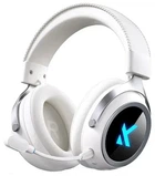 Беспроводные игровые наушники Mchose X9 White Геймерская гарнитура с микрофоном и 2.4 ГГц / Bluetooth + RGB