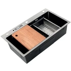 Мийка Mixxus Premium MH7545-SET-05 NANO-SILVER (3.0/0.8) комплект (нержавійка) (MX9634) (00149308)