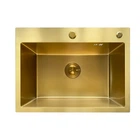 Мийка Mixxus MH5843 Micro Decor Brushed Gold (3.0/0.8) з нерж. сталі (колір матове золото) (MI8218) (00149288)