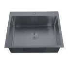 Мийка Zerix ZH5050-215 Nano-Black (3.0/0.8) з нержавіючої сталі (MX1582) (00149321)