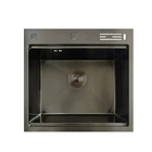 Мийка Mixxus MH5050-SK Nano-Black з н.ст.зі сходинкою для сушарки, з підст.під ножі(графіт) (MX1940) (00149344)