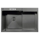 Мийка MIXXUS MH7849L-HK GRAPHITE (MH7849L-HK NANO-BLACK)(3.0/0.9) з нержавіючої сталі "глибоке крило (00149331)
