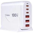 Мережевий зарядний пристрій Gelius Force GaN 100W GP-HC063 3USB-A + 3Type-C White