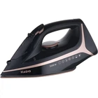 Праска Magio МG-131, Black, 2400W, підошва кераміка, резервуар для води 300мл, паровий удар 120г/хв, функція самоочищення від накипу, антикапля