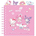 Блокнот з розділювачами на спіралі Hello Kitty HK26-278, 80 аркушів, клітинка, пластикова обкладинка