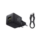 Зарядное устройство Baseus 1xUSB-C PD20W + 1xUSB + cable USB-C to USB-C white (P10111608113-01) Baseus P10111608113-01 1040361