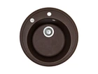 Кухонна мийка Adamant SUN коричнева d 510x200 мм, без крила d 51