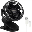 Беспроводной вентилятор с клипсой Ruhhy 25567 — USB-C, 2 режима, аккумуляторный, тихий настольный/дорожный