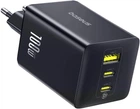 Мережевий зарядний пристрій 100 Вт Baseus EnerFill FE11 GaN три порти 2 x USB-C + 1 x USB-A швидка зарядка PD 3.0+QC 4.0 (P10182102123-00) Black