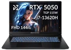 Ноутбук 17" Dream Machines RG5050-17UA28 Black, Intel Core i7-13620H, 32GB, 2TB, DOS