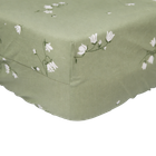 Простыня на резинке Moon&Star Green Bloom Бязь Gold Люкс 160х200х25 см (MS-850002274)