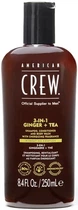 Шампунь American Crew Energizing Shampoo, Conditioner and Body wash Ginger Tea 250 мл