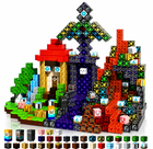 Магнитный конструктор в стиле Minecraft 150 блоков