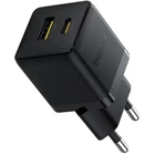 Мережевий зарядний пристрій Baseus Palm Fast Charger Type-C+USB 20W Black (P10111608113-00)