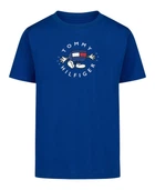 Детская футболка Tommy Hilfiger с принтом 1159859881 (Синий 7) на рост 122 см