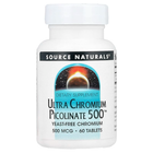 Ультра хром піколінат Source Naturals (Ultra Chromium picolinate 500) 500 мкг 60 таблеток SNS00515