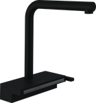 Смеситель для кухонной мойки с выдвижным душем HANSGROHE AQUNO SELECT M81 73830670, черный матовый
