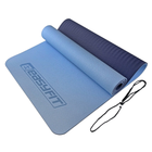Коврик для йоги, пилатеса и фитнеса EasyFit EF-1924-LBBL, противоскользящий, TPE, Голубой, 183×61×0,6 см.
