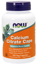 Цитрат кальцію з мінералами, Calcium Citrate, Now Foods, 120 вегетаріанських капсул (NOW-01235)
