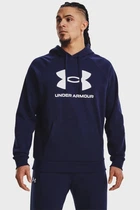 Чоловіче темно-синє худі UA Rival Fleece Logo HD Under Armour S 1379758-410