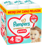 Подгузники-трусики Pampers Premium Care Pants 4 (9-15 кг) 94 шт (8006530320160)