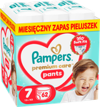Подгузники-трусики Pampers Premium Care Pants Размер 7 15+ кг 62 шт (8006530320245)
