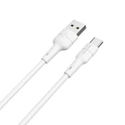 Кабель BOROFONE BX30 USB to Type-C, 3A, 1m, silicone, TPE connectors, White