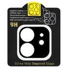 Захисне скло на камеру Full Block (тех.пак) для Apple iPhone 11 (6.1") Чорний