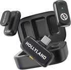 Петличный микрофон 2 шт Hollyland Lark A1 Duo black Type-C для iPhone/ Android с зарядным кейсом (77752013)