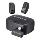 Мікрофон петличний 2 шт Hollyland Lark A1 Duo черний Type-C для iPhone/ Android із зарядним кейсом (33352013)