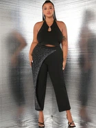 Топ SHEIN XL Черный sz2305252447400388