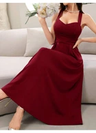 Платье SHEIN L Бордовый sz2403219332176557