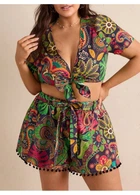 Костюм (шорти, топ) SHEIN 2XL Комбінований sz2312281200619572