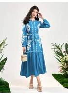 Платье SHEIN S Синий sz2312051950780300