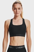 Жіночий чорний топ UA Crossback Mid Bra-BLK Under Armour L 1361034-001