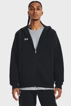 Чоловіче чорне худі UA Rival Fleece FZ Hoodie Under Armour L 1379767-001