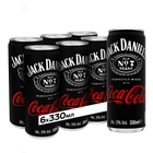 Напиток слабоалкогольный Jack Daniel's & Coca-Cola 5% 0.33 л х 6 шт. (54490001170095_5449000168481)