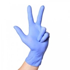 Одноразові рукавички нітрилові нестерильні без пудри Medicare 100 шт в упаковці Розмір XL Фіолетові - зображення 2