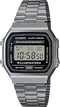 Мужские часы Casio A168WGG-1A черные подсветка (A168WGG-1A)