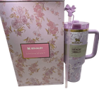Термос термокружка Stanley Quencher H2.0 Tumbler из нержавеющей стали Happy Thoughts 1,18 л KT6007859